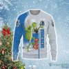 NBA Dallas Mavericks Gray Blue The Grinch Ulgy Christmas Sweatshirt