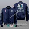 NBA Dallas Mavericks Navy Blue Unisex Bomber Jacket