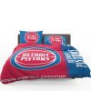 NBA Detroit Pistons Red Blue Bedding Set