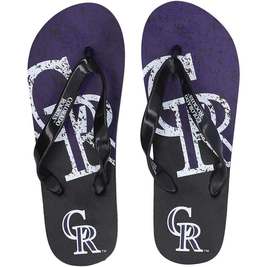 MLB Colorado Rockies Big Logo Flip Flops V1 MLB Colorado Rockies Big Logo Flip Flops V1