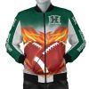 NCAA Hawaii Rainbow Warriors Flame Ball Bomber Jacket