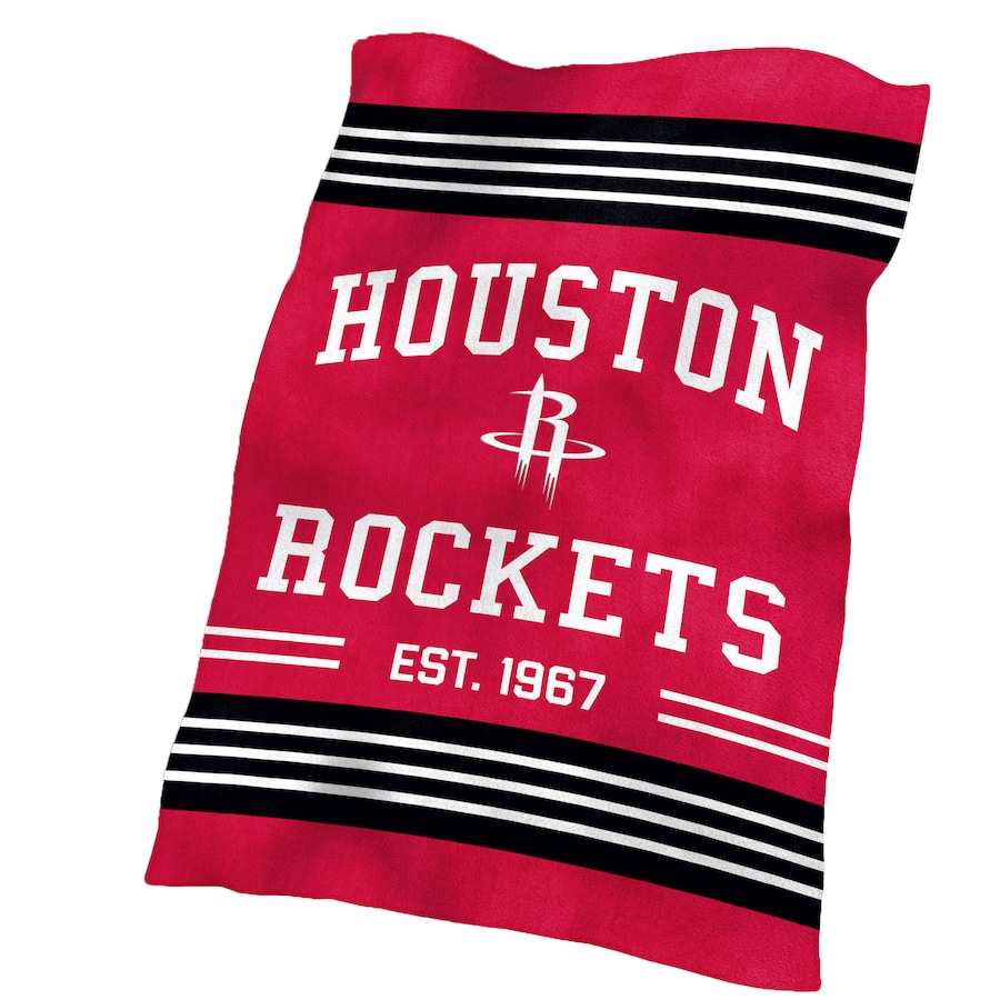 NBA Houston Rockets Red Black Fleece Blanket NBA Houston Rockets Red Black Fleece Blanket