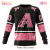 MLB Arizona Diamondbacks Custom Name Number Pink Breast Cancer Sweatshirt