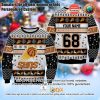 NBA Phoenix Suns Custom Name Number White Black Ugly Christmas Sweater