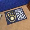 MLB Milwaukee Brewers World’s Best Dad Rubber Doormat
