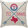 MLB Texas Rangers Cross Arrow Square Pillow Case