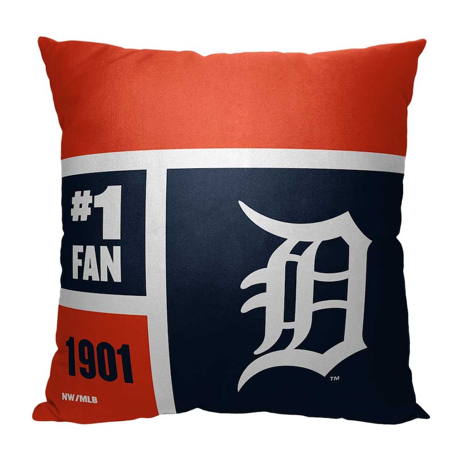 MLB Detroit Tigers Colorblock Custom Name Square Pillow Case MLB Detroit Tigers Colorblock Custom Name Square Pillow Case