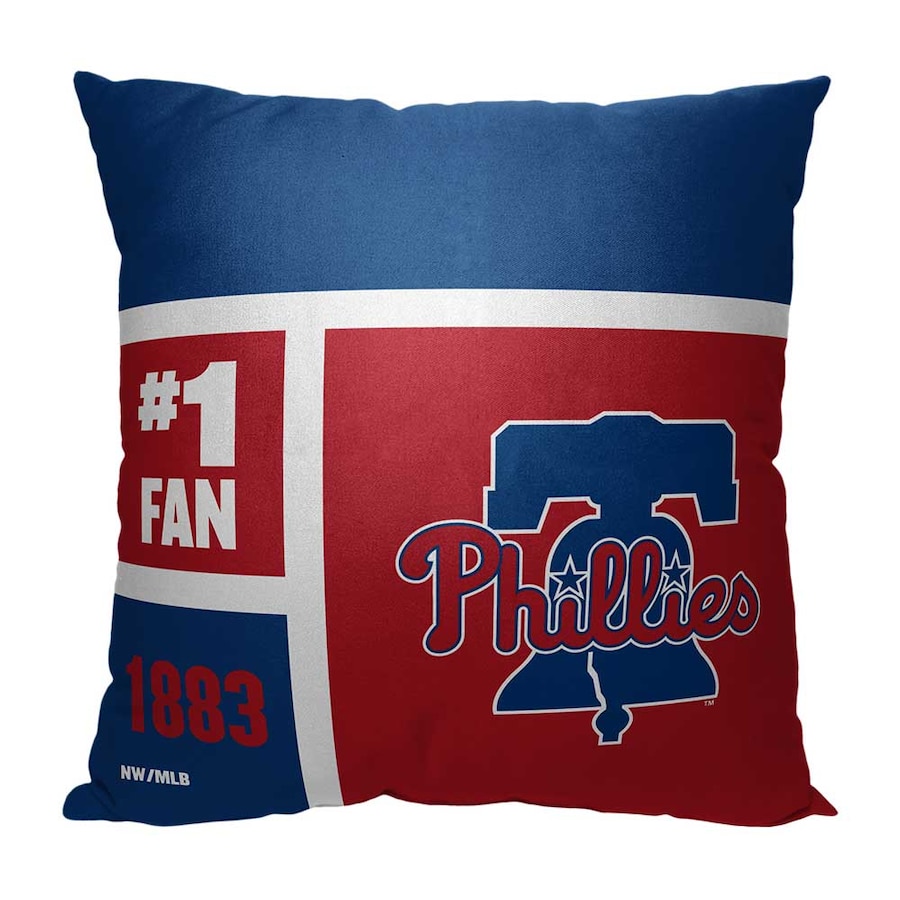 MLB Philadelphia Phillies Colorblock Custom Name Square Pillow Case MLB Philadelphia Phillies Colorblock Custom Name Square Pillow Case
