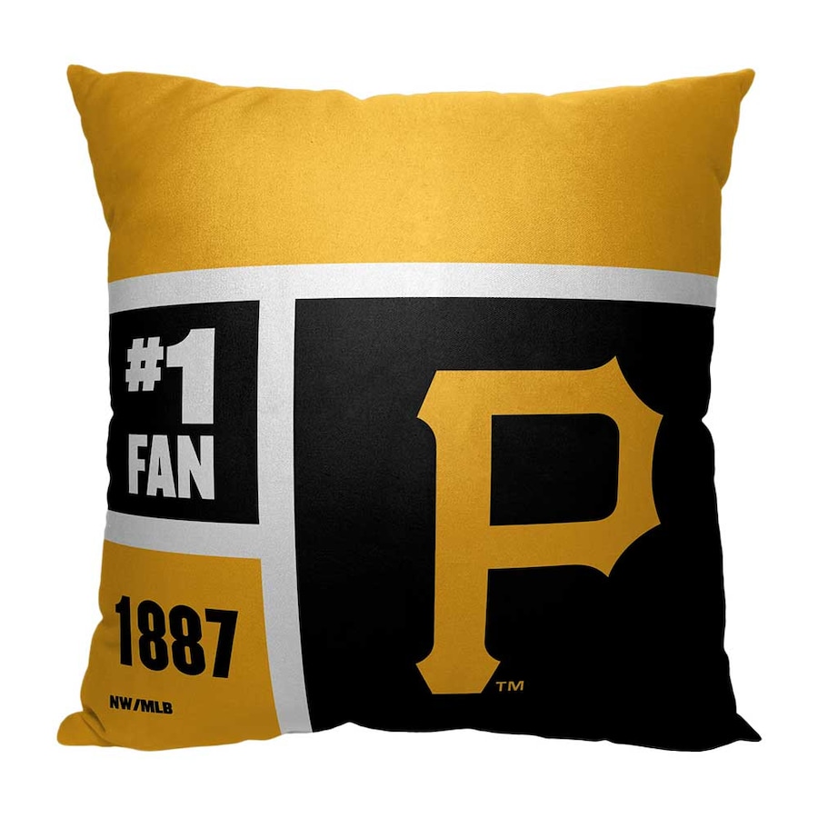 MLB Pittsburgh Pirates Colorblock Custom Name Square Pillow Case