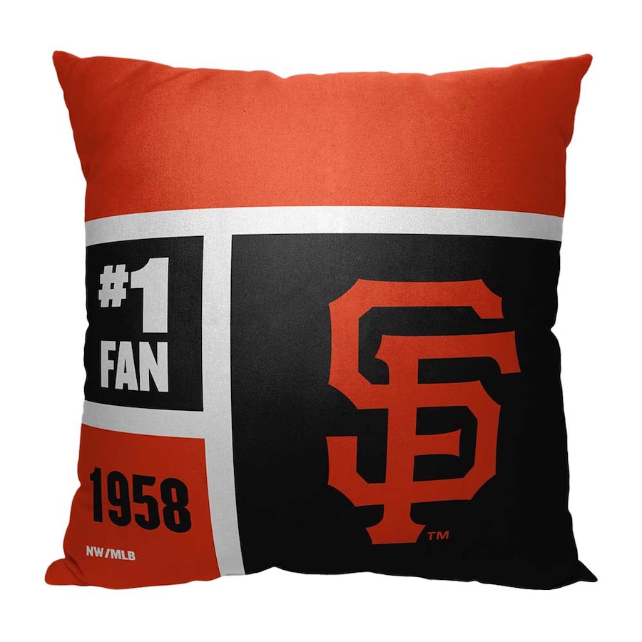 MLB San Francisco Giants Colorblock Custom Name Square Pillow Case