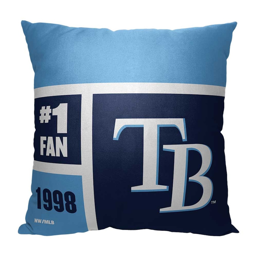 MLB Tampa Bay Rays Colorblock Custom Name Square Pillow Case