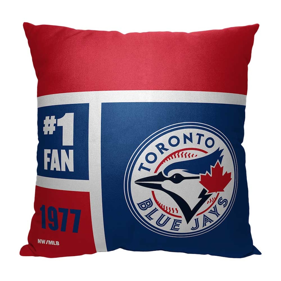 MLB Toronto Blue Jays Colorblock Custom Name Square Pillow Case