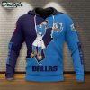 NBA Dallas Mavericks Blue Mascot Scratch Pullover Hoodie
