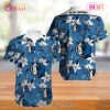 NBA Dallas Mavericks White Blue Lily Flowers Hawaiian Shirt