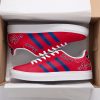 MLB Atlanta Braves Red Navy Stripes Stan Smith Shoes