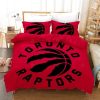 NBA Toronto Raptors Red Black Bedding Set