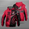 NBA Portland Trail Blazers Red Black Scratch Pullover Hoodie