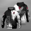 NBA Portland Trail Blazers Black White Brush Pullover Hoodie