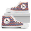 MLB Miami Marlins Chevron Broncos High Top Shoes