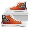 MLB Miami Marlins Thor Head Beside High Top Shoes