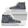 MLB Milwaukee Brewers Puzzle Logo High Top Shoes