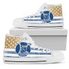 MLB Kansas City Royals Flag Rugby High Top Shoes