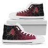MLB Arizona Diamondbacks Colors Air Cushion Gradient High Top Shoes