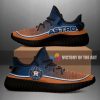 MLB Houston Astros Colorful Line Words Yeezy Boost Sneakers
