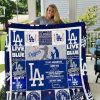 MLB Los Angeles Dodgers To My Grandson Love Grandmom Quilt Blanket