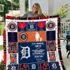 MLB Detroit Tigers To My Grandson Love Grandpa Quilt Blanket