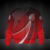 NBA Portland Trail Blazers Red Gradient Curves Bomber Jacket