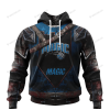 NBA Orlando Magic Custom Name Number Warrior Pullover Hoodie