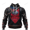 NBA New Orleans Pelicans Custom Name Number Warrior Pullover Hoodie