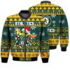 MLB Oakland Athletics Baby Yoda Star Wars Ugly Christmas Bomber Jacket