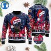 MLB Atlanta Braves Custom Name Ho Ho Ho Ugly Christmas Sweater