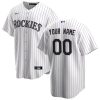 Colorado Rockies Nike White Home Custom MLB Replica Jersey