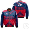 NCAA Fresno State Bulldogs Stripes Cross Shoulders Bomber Jacket