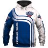 NBA New Orleans Pelicans White Navy Curves Pullover Hoodie