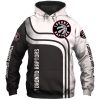 NBA Toronto Raptors White Black Curvers Pullover Hoodie