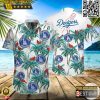 MLB Los Angeles Dodgers Apparel Tropical Pattern Hawaiian Shirt