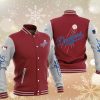 MLB Los Angeles Dodgers Maroon White Baseball Jacket