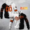 MLB Baltimore Orioles Custom Name Number Mix Jersey Pullover Hoodie