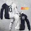 MLB Detroit Tigers Custom Name Number Mix Jersey Pullover Hoodie
