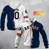 MLB Houston Astros Custom Name Number Mix Jersey Pullover Hoodie