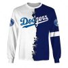 MLB Los Angeles Dodgers Custom Name Number Mix Jersey Sweatshirt