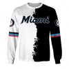 MLB Miami Marlins Custom Name Number Mix Jersey Sweatshirt