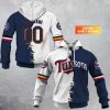 MLB Minnesota Twins Custom Name Number Mix Jersey Pullover Hoodie