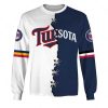 MLB Minnesota Twins Custom Name Number Mix Jersey Sweatshirt
