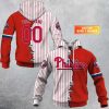MLB Philadelphia Phillies Custom Name Number Mix Jersey Pullover Hoodie