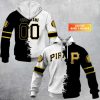 MLB Pittsburgh Pirates Custom Name Number Mix Jersey Pullover Hoodie